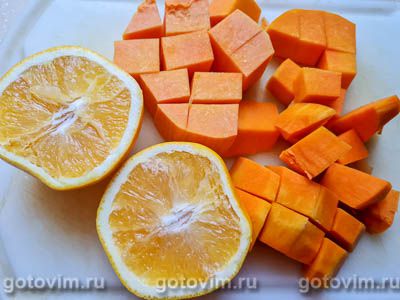 Мармелад из тыквы с апельсином, Шаг 01