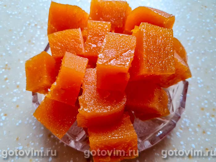 Мармелад из тыквы с апельсином. Фотография рецепта