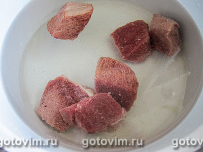Ариса (армянское блюдо из мяса с полбой), Шаг 01