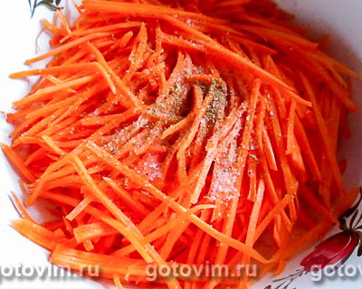 Закуска из крахмальной лапши ашлянфу с морковью по-корейски, Шаг 01