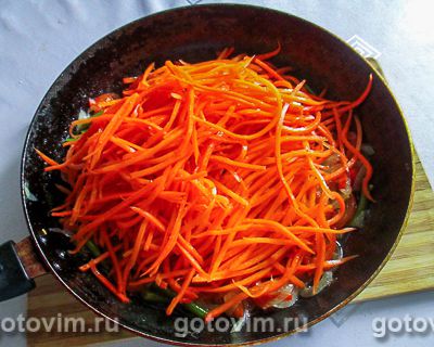 Закуска из крахмальной лапши ашлянфу с морковью по-корейски, Шаг 07