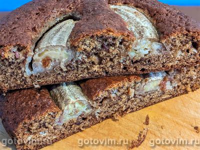   (Banana bread). -