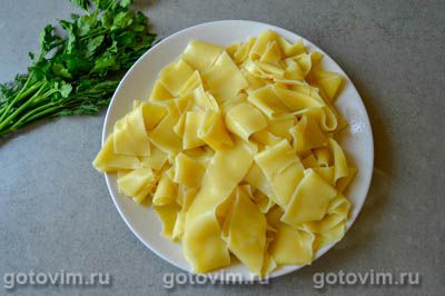 Лапша для бешбармака с мясом, овощами и фасолью, Шаг 03