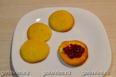 Бисквитное печенье с вареньем, Шаг 06