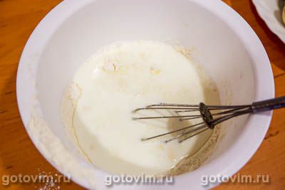 Блинный торт с сыром и грибами, Шаг 01