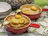 Порционная запеканка из блинов с бананами