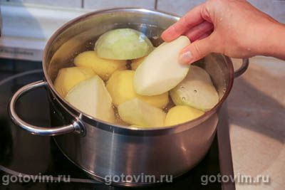 Картофельное пюре с капустой кольраби, Шаг 02
