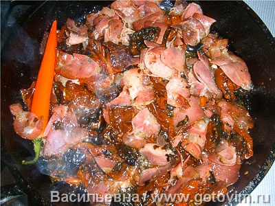 Макароны букатини с соусом аматричана (Bucatini all’amatriciana), Шаг 03