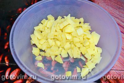 Булочки с картофелем и яйцом из дрожжевого теста, Шаг 05