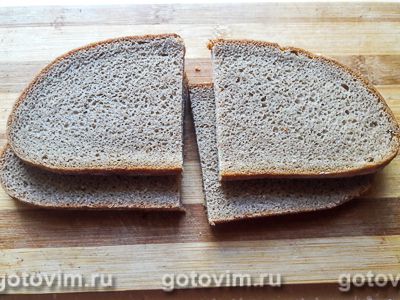 Бутерброды с селедкой на черном хлебе с горчичным маслом, Шаг 05