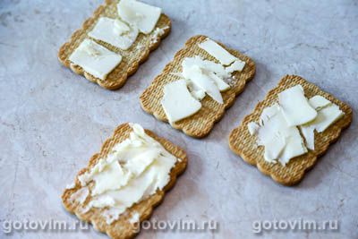 Бутерброды из печенья с сыром, Шаг 02