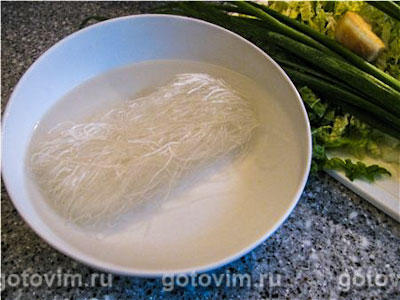 Китайский быстрый суп с фунчозой, Шаг 02