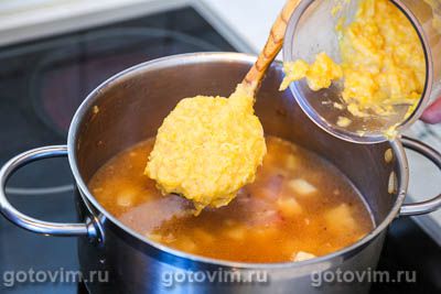 Суп корн чаудер с жареным беконом и кукурузой (Corn Chowder), Шаг 07