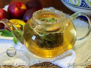 Зеленый чай с мятой и персиком