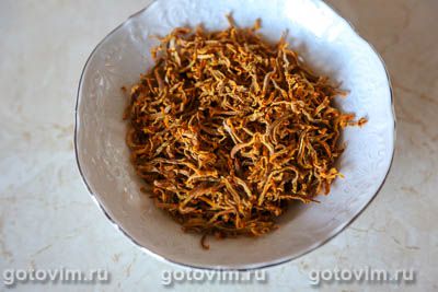 Чай зеленый с сушеной морковью, Шаг 05