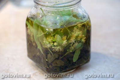 Холодный зеленый чай с липой и медом, Шаг 03