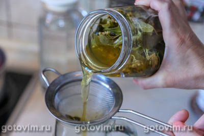 Холодный зеленый чай с липой и медом, Шаг 05