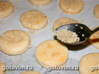 Сырное печенье с кунжутом, Шаг 04