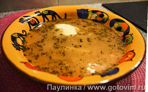 Чесночный суп по-чешски (Чесночкова полевка). Фотография рецепта