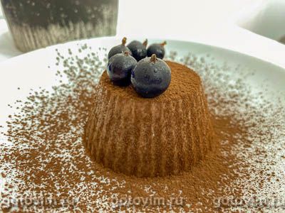 Десерт из ряженки с желатином и какао. Фото-рецепт