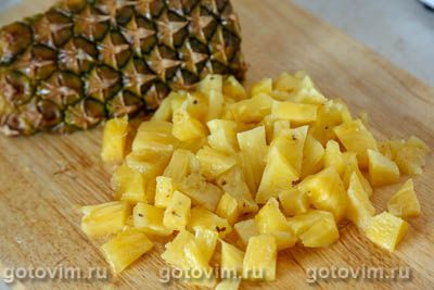 Фруктовый салат с мороженым, Шаг 01