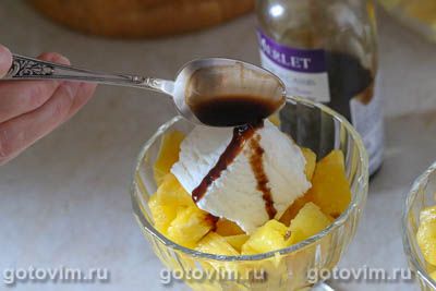 Фруктовый салат с мороженым, Шаг 06