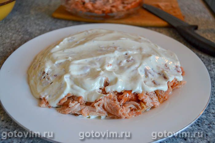 Салат диетическая Мимоза, Шаг 02