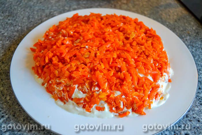 Салат диетическая Мимоза, Шаг 04