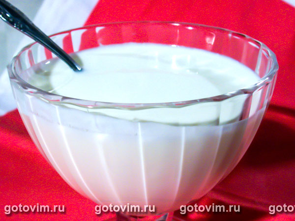 Домашний йогурт. Фотография рецепта