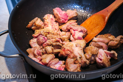 Душенина из баранины (тушеное мясо с картошкой), Шаг 03