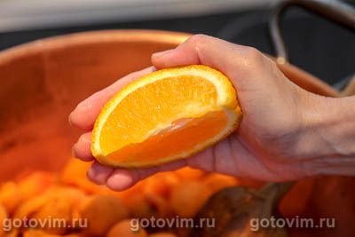 Абрикосовый джем с апельсином, Шаг 02