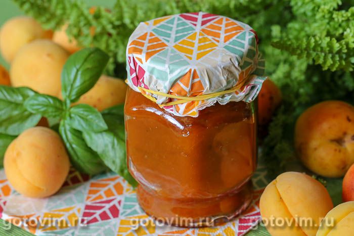 Абрикосовый джем с апельсином. Фотография рецепта