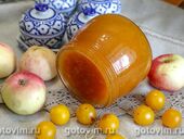 Джем из алычи с яблоками в микроволновке