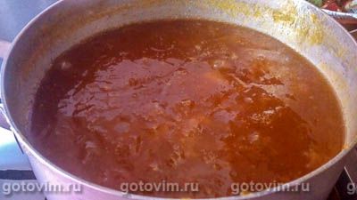 Густой джем из желтой алычи с крахмалом, Шаг 06