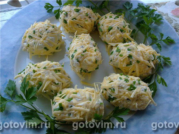 Яйца из творога по-литовски. Фотография рецепта