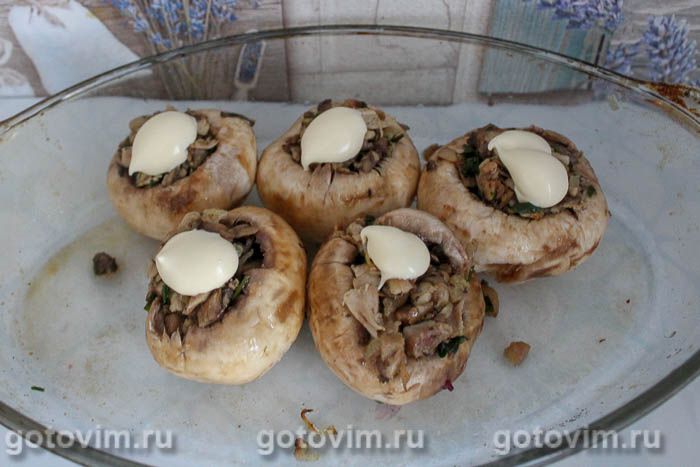 Шампиньоны С Курицей И Сыром Фото