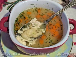 Фасолевый суп с куриной грудкой