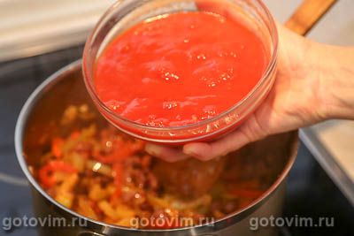 Фасоль в томатном соусе со сладким перцем, Шаг 08