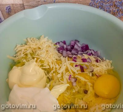Запеканка из филе минтая с кабачками и сыром, Шаг 05