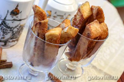 Французские тосты с корицей. Фото-рецепт