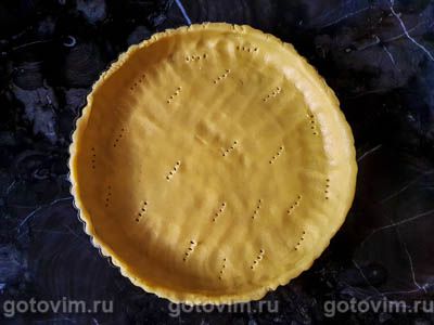 Французский песочный пирог с заварным лимонным кремом (tarte au citron), Шаг 03