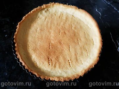 Французский песочный пирог с заварным лимонным кремом (tarte au citron), Шаг 04
