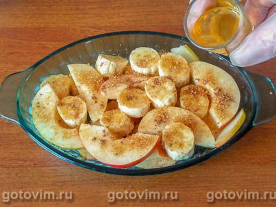 Десерт из запеченных с ромом фруктов, Шаг 05