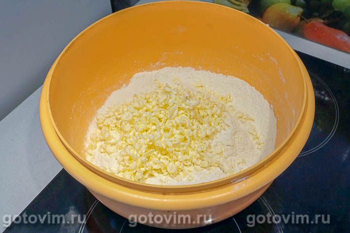 Галета с яблоками, Шаг 01