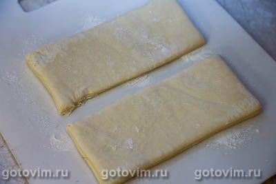 Отрывной пирог-гармошка с шоколадным сыром, Шаг 01