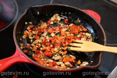 Гарнир из овощей, фасоли и риса, Шаг 02