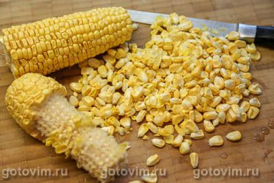 Гарнир из кукурузы в початках с рисом, Шаг 02