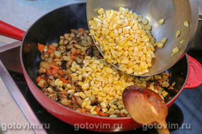 Гарнир из кукурузы в початках с рисом, Шаг 05