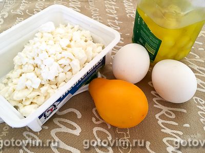 Глазунья по-корсикански с зернистым сыром, маринованным шалотом и помидорами, Шаг 01