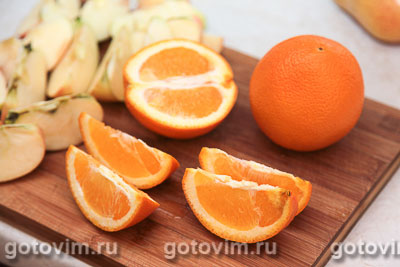 Глинтвейн с яблоками и апельсинами, Шаг 03